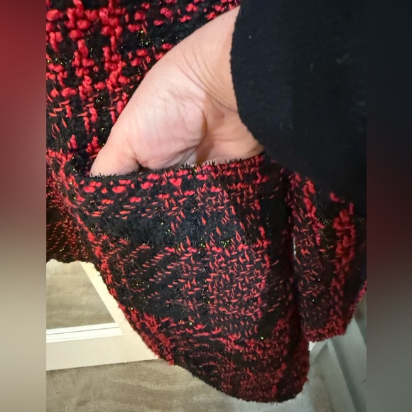 Lane Bryant Jacket Red and Black Plaid Size 14/16 NWT - Picture 4 of 10